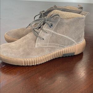 Josef Siebel Suede Sherpa Lined Booties. Rubber traction soles. Versatile!